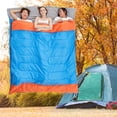 thumbnail image 4 of Saco de dormir de otoño invierno grueso cómodo saco de dormir para parejas impermeable 42 personas Cola Almohadilla para dormir al aire libre, 4 of 8