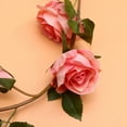 thumbnail image 2 of IBASETOY 1Pc Simulation Rose Vine Fake Flowers Hanging for Indoor Decoration and Photo Shoots, 2 of 8