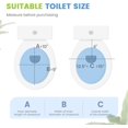 OasisSpace Toilet Seat Risers with Lid and Lock Padded Toilet Seat