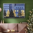 thumbnail image 6 of Holiday Night Collection A - Framed Gallery Wrapped Holiday Canvas - 27 x 41 - Silver Frame, 6 of 8