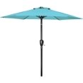 thumbnail image 1 of Simple Deluxe Parasol de Patio Extérieur 7,5 Pieds avec Inclinaison/balayage à Bouton-Poussoir, Protection UV Imperméable pour Jardin Terrasse Arrière-Cour Piscine, Turquoise, 1 of 7