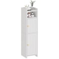 thumbnail image 1 of Mueble de baño BEWISHOME blanco pequeño con estantes ajustables, 1 of 9