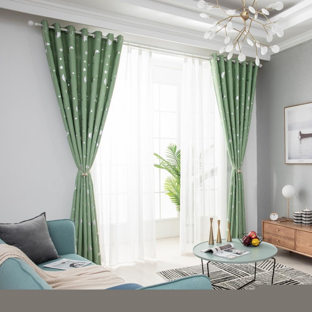 thumbnail image 2 of Blackout Curtains for Living Room Bedroom - Grommet Thermal Insulated Room Darkening Printed Curtains for Living Room Kids Bedroom Kitchen, Set of 2 Panels, 2 of 7