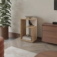 thumbnail image 2 of Macadamia and White Side Table with Convenient Open Storage, 2 of 8