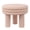 Pink Frosted, variant on Rashida 17.75" Contemporary Minimalist Curvy High Accent Table , White Frosted