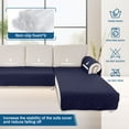 thumbnail image 6 of BTTO 2PCS Sectional Couch Cover for L-Shape, 100% Waterproof Reversible Slipcover for Dogs, Pet, Cat, Washable Chaise Lounge Cover, 6 of 7