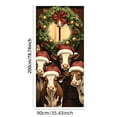 thumbnail image 2 of Fundas decorativas para puertas de entrada Fundas elásticas de tela para puertas, para uso festivo en exteriores e interiores Transforme su entrada con el espíritu navideño, 2 of 4