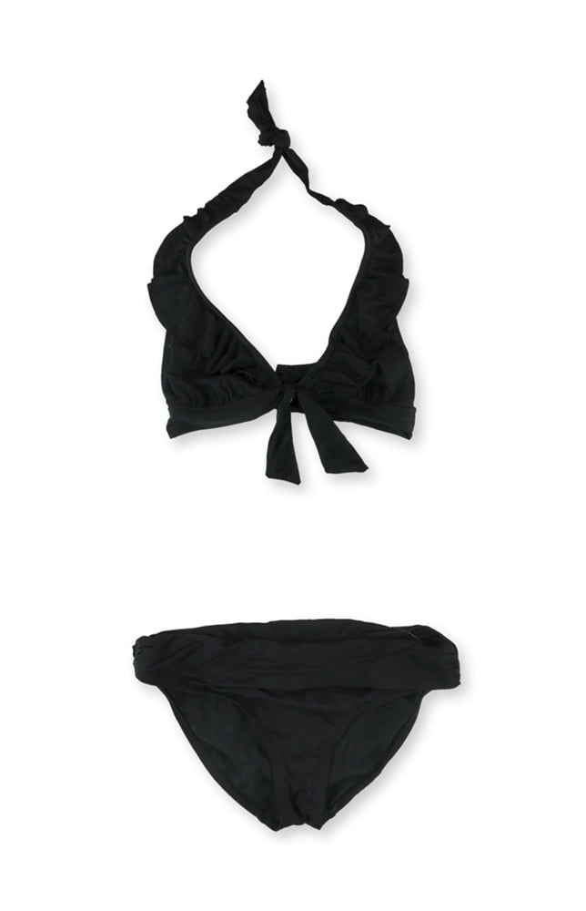 Kenneth Cole Womens Ruffle Fold Over Waist 2 Piece Bikini Kenneth Cole Womens Ruffle Fold Over Waist 2 Piece Bikini