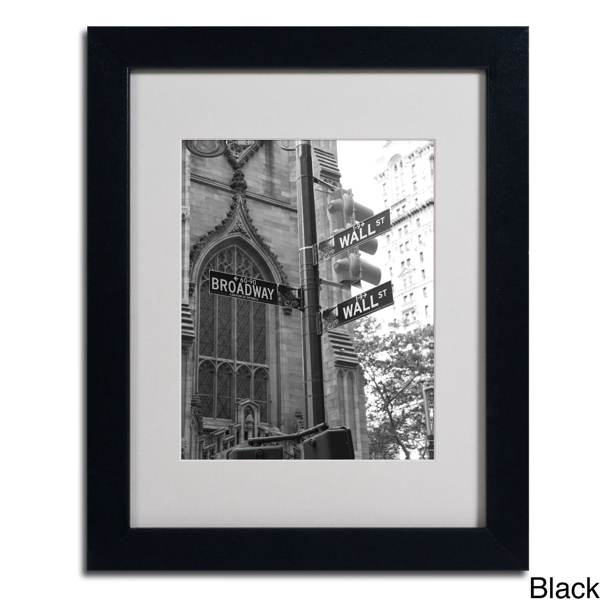 Matted art under acrylic in a wood frame