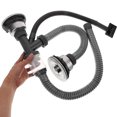 ITSELFER 1 Set of Kitchen Sink Drain Pipe Basin Waste Drainer Pipe