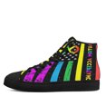 thumbnail image 3 of Autism Acceptance American High Top Canvas Shoes Sneakers Black Size 10, 3 of 7
