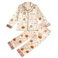 thumbnail image 4 of Halloween Pjs Women Long Sleeve Shirt Pants Fall Winter Lightweight Loungewear 2 Piece Women Pajama Sets Light Purple L, 4 of 4