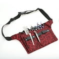 thumbnail image 7 of Unique Bargains Hairdresser Scissor Bag Barber Canvas Waist Pouch Professional Hairdressing Tools Storage Holsters with Waist Belt Leopard Red, 7 of 7