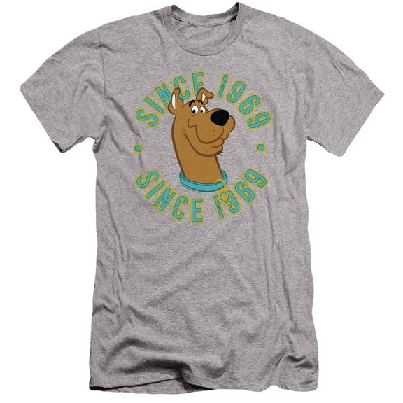 Scooby Doo Scooby 1969 Adult 30/1 T-Shirt Athletic Heather