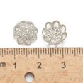 thumbnail image 2 of Iron Fancy Bead Caps Flower Platinum 10x4mm Hole: 1mm about 570pcs/50g, 2 of 6