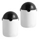 thumbnail image 4 of 2pcs Desktop Winded Bandeja de basura Bote de basura de plástico Recipientes de residuos de barril de basura, 4 of 5