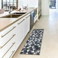 thumbnail image 2 of Ottomanson Non-Slip Hallway Runner Rug 20" x 59" Perfect for High Traffic Areas, Navy Triangles, 2 of 8