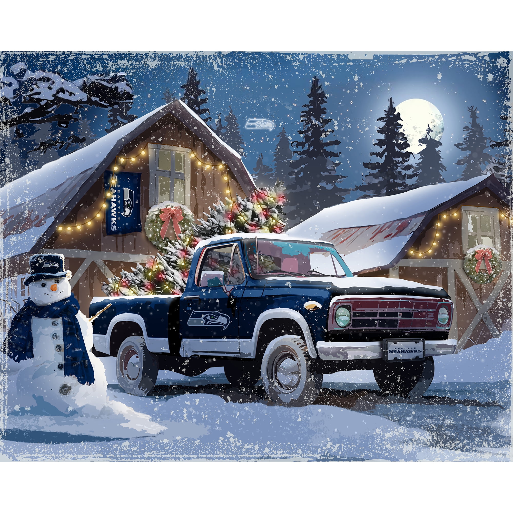 Seattle Seahawks 12" x 11" Four Seasons LED Light Box