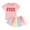 Five, variant on TAIAOJING Toddler Girls 2Pcs Summer Outfits Kids Short Sleeve Letter Tops And Tutu Tulle Skirt Set Dress Cute Clothes One Size