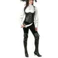 thumbnail image 2 of Women's XS Teen 3-5 White Satin Pirate Shirt Blouse Costume, 2 of 2