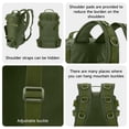thumbnail image 3 of SAN LIKE Fishing Bag Black Fishing Sling Tackle Storage Backpack Outdoor Large Fishing Bag with Waterproof Rain Cover Fishing Gifts for Men & Green, 3 of 8