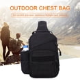 thumbnail image 1 of Bolsa De Pecho Molle Termos para agua Bolsa De Pecho Molle Bolsas de chaleco informales para hombre, bolsa de lona segura para el pecho para hombre, para viajes de senderismo (negro), 1 of 5