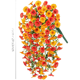 thumbnail image 1 of Flores artificiales de campanilla hechas de seda con hojas de eucalipto., 1 of 7