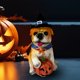 thumbnail image 5 of Decoraciones de mesa con forma de perro calabaza para Halloween, decoraciones navideñas, 5 of 5