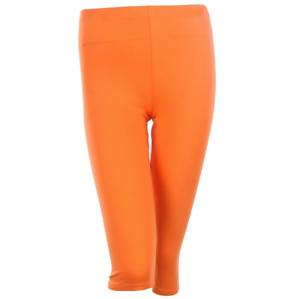 Ola Mari Cotton Capri Leggings Plain Pants Capris For Women Junior