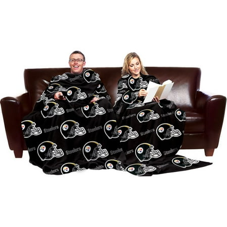 NFL Pittsburgh Steelers Blanket with Sleeves - Walmart.com