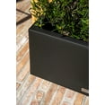 thumbnail image 6 of Veradek Block Series Long Box Small 25" Plastic Planter - Black, 6 of 12