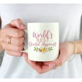 thumbnail image 3 of CTDream 11oz. Coffee Mug Gag Gift, World's Best Dental Hygienist, Floral Flowers Design, 1-Pack, Birthday Christmas Gift Ideas for Her, 3 of 7