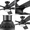 thumbnail image 7 of Honeywell Radstock 52" Ceiling Fan w/ Remote, & Reversible Blades, Matte Black, 7 of 7