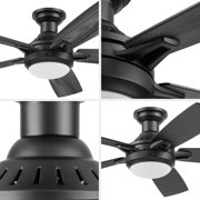 Honeywell Radstock 52 Ceiling Fan w/ Remote, Reversible Blades, Matte Black