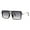 Black (Smoke), variant on Square Rectangle Sunglasses Men's Vintage Retro Shades UV400 Black, Smoke