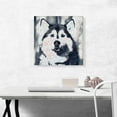 thumbnail image 2 of ARTCANVAS Alaskan Malamute Dog Breed Colorful Polka Dots Canvas Art Print - Size: 18" x 18" (1.50" Deep), 2 of 9