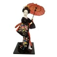 thumbnail image 2 of Muñeca Geisha Japonesa de 30cm, Figurita Coleccionable, Estatua de Niña, Escultura de Resina para Sala de Estar, Bar, Hogar, Escritorio, Decoración , negro Zulema muñeca japonesa, 2 of 8