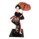 thumbnail image 2 of Muñeca geisha japonesa, figuras en miniatura de resina, figura coleccionable, geisha asiática Negro, 2 of 7