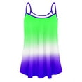 thumbnail image 4 of Fanxing Plus Size Tshirts for Women Under $10 Sleeveless Trendy Tie Dye Graphic Tees Summer Tops Green,XXXXXL, 4 of 5
