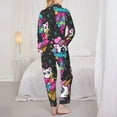 thumbnail image 5 of Bingfone Womens Pajama Sets Cat Icecream Print,Long Sleeve Loungewear Pajamas Set-Small, 5 of 9