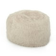 thumbnail image 4 of DeeHome Mahin 5 Foot Rounded Faux Fur Bean Bag, Taupe, 4 of 6