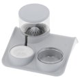 thumbnail image 1 of Dispensador de agua para mascotas y juego de cuencos de comida, dispensador de agua automático para gatos de 1,8 L, alimentador de alimentos, 1 of 8