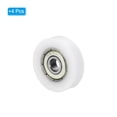 thumbnail image 3 of Nylon Pulley Wheel 6x28x7mm 608zz Bearing Sliding Conveyor Roller Wheel, White, 4 Pack, 3 of 5