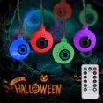 thumbnail image 1 of Luces de cadena de Halloween, decoración de luces de cadena de globo ocular de Halloween, luces de cadena que funcionan con pilas, 30 luces LED, diseño a prueba de polvo e impermeable,, 1 of 5