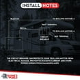 thumbnail image 3 of Rayne's World 50 Amp (10 Pack) 12V-48V DC Waterproof Circuit Breaker Manual Reset - Great for Car Stereo, Solar Power Systems, Automotive, ATV, Marine, Boat Trolling Motors, 3 of 7
