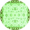 thumbnail image 1 of Ahgly Company Indoor Round Oriental Green Traditional Area Rugs, 5' Round, 1 of 4