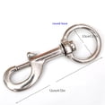 thumbnail image 2 of Greeniant Perno de acero inoxidable de 120mm, gancho de seguridad para buceo, Clip giratorio, equipo de deportes acuáticos suaves, hebilla, herramientas Type3 NO3 Greeniant OD024386-01, 2 of 6