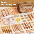 thumbnail image 4 of 36PCS Cute Capybara Stationery Set with Pencil Case Gel Pens Pencil Stickers Pins Notebooks Sticky Notes, 4 of 7