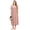 Pink, variant on Ekouaer Long Nightgown for Women Short Sleeve Sleepwear Plus Size Loungewear Mumu Dress Lounge Dress with Pockets