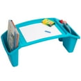 thumbnail image 6 of Mind Reader Kids Lap Desk, Activity Tray, Drawing, Stackable, Classroom, Portable, Plastic, Blue, 6 of 9